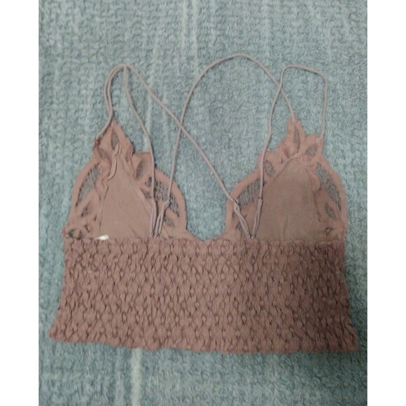 Free People Embroidered Lace Top Blush Small Feminine Boho Cottagecore - Picture 6 of 7